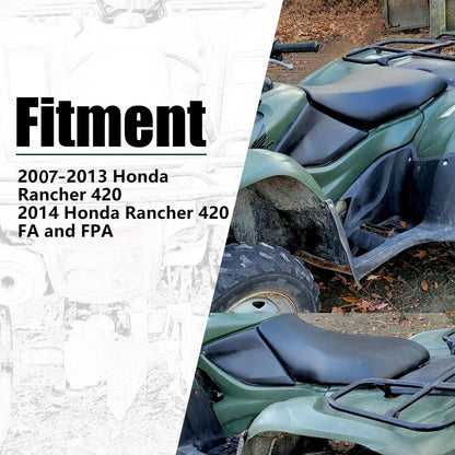 Complete Seat Compatible with 2007-2014 Honda TRX 420 FA FPA FE FM TE TM FPM Rancher 420 ATV Seat Assembly LYCP-007