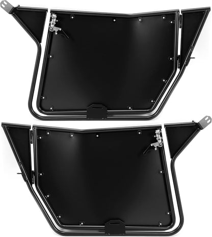 UTV Metal Doors w/Latches Compatible with 2008-2021 Polaris RZR 800/ S 800/ XP 900 570 2 Door Models Suicide Doors 2 PCS LYPS-052S