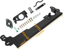 Steering Box Brace Compatible with 1984-2001 Cherokee XJ Steel W/Sector Shaft Support Steel Powder Coated Black LYAM-061