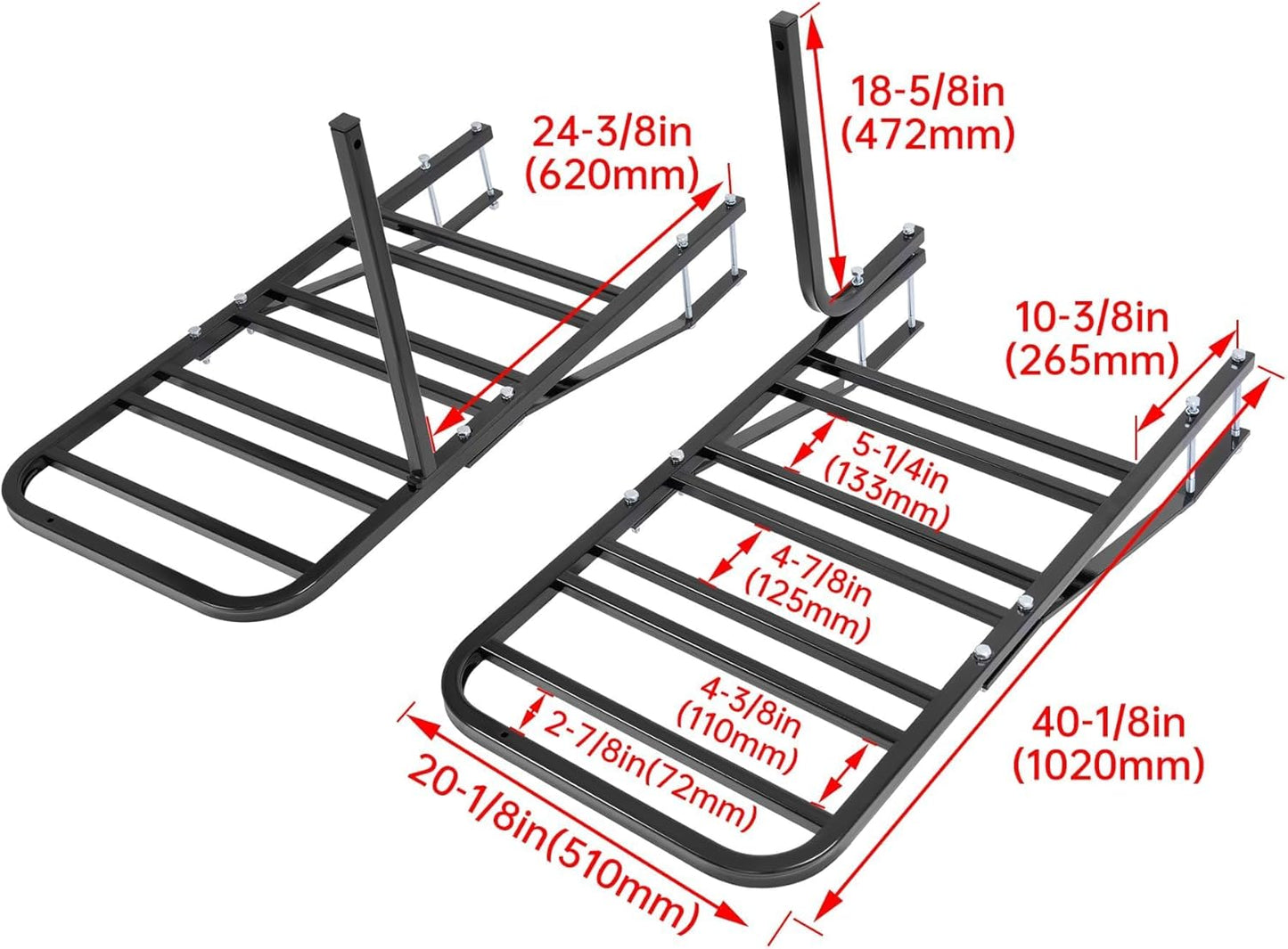 RV Bicycle Carrier Rack Camper Trailer Rear Bike Mount Rack for 1-4 Bicycles LYOM-256