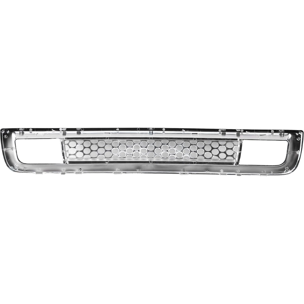 Front Bumper Lower Grille Compatible with 2007-2013 GMC Sierra 1500 Denali Replacement for GM1036131 Bumper Grill Chrome Silver