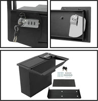Load image into Gallery viewer, HECASA Center Console Safe Storage Box Compatible with 2015-2022 Ford F150 Raptors F250 F350 Super Duty Powder Coated Steel LYAM-123S
