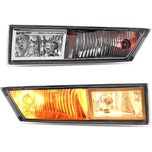 ALMULOO Pair Fog Lights Compatible with 2007-2014 Cadillac Escalade/ESV&2007-2013 Cadillac Escalade EXT Front Bumper lamps Driver & Passenger Side Replacement for GM2592163 GM2593163 Clear Lens