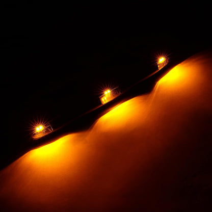HECASA LED Roof Marker Lights Compatible with 2015-2019 Chevy Chevrolet Silverado Sierra 2500 HD 3500 HD Cab Marker Top Clearance Running Lights Amber Light Replacement for 23463750 22794642