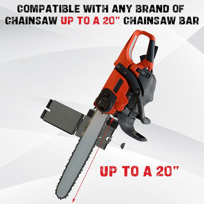 Universal Saw Press Chainsaw Bracket for ATV UTV Trailers W/Tubular Hanger Racks Fixed Tool Carrier Mounting Holder Kit LYOM-114