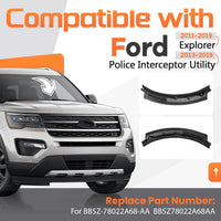 Load image into Gallery viewer, Windshield Wiper Cowl Panel Grille Compatible with 2011-2019 Ford Explorer &amp; 2013-2019 Ford Police Interceptor Utility Replacement for BB5Z-78022A68-AA Air Inlet Window Cover Unfinished Plastic LYAP-X1344
