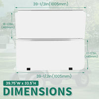 Load image into Gallery viewer, Windshield Compatible with 1982-2000.5 Club Car DS Clear Fold Down Impact Resistant Golf Cart DS Model Approximate dimensions 39.25inchesW X 36.75inchesH B23-61-C
