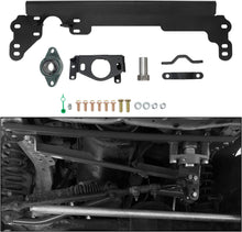 Steering Box Brace Compatible with 1984-2001 Cherokee XJ Steel W/Sector Shaft Support Steel Powder Coated Black LYAM-061