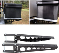 Load image into Gallery viewer, HECASA Bumper Cargo Bracket Compatible with RV 4 Inch Bumper Mounted Cargo Box/Generator Tray Support Arms LYAM-447
