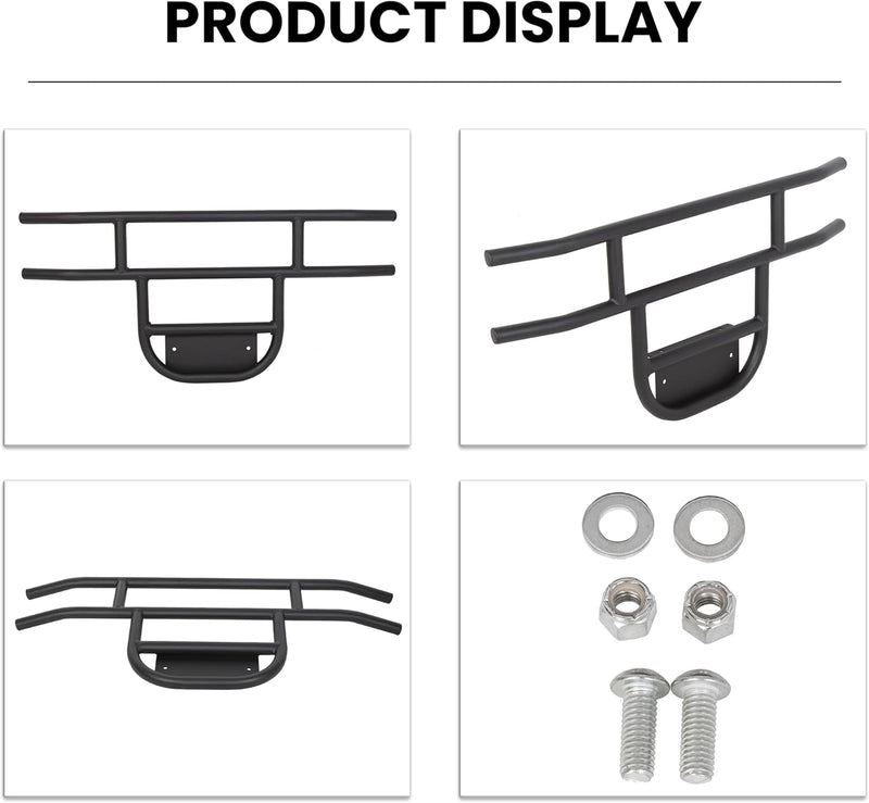 Front Brush Guard Tubular Bumper Compatible with 1981-Up Club Car DS Models, Gas & Electric Club Car Precedent Front Brush LYMM-057