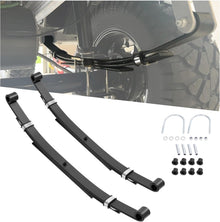 Rear Leaf Springs Compatible With Club Car DS Golf Cart 1981-Up Heavy Duty 3 Leafs with Bushings and Sleeves/Set of 2 LYMM-006S