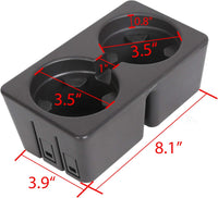 Load image into Gallery viewer, Cup Holder Compatible with 2007-2014 Chevy Silverado Avalanche Tahoe Sierra Suburban Yukon, Replacement for 19154712 Center Console Beverage Drink Insert LYAP-234
