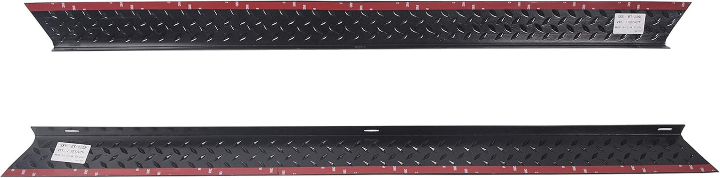 Side Body Armor Rocker Panel Compatible with 1997-2006 Jeep TJ Wrangler Diamond Plate Kit Replacement for 11650.05 LYAP-362