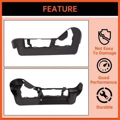 Front Drivers Side Seat Trim Panel Cover Bezel Compatible with 2009-2014 Ford F150 Lincoln Mark LT Replacement for 9L3Z-1662187-EA NOT Fit for Manually Adjusting & Super Cab Power Seats LYAP-397