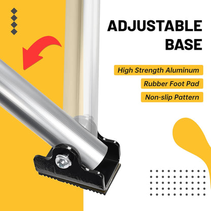 60inches Bunk Ladder Compatible with RV W/Hook and Rubber Foot Pads Aluminum Anti-Slip Bunk Bed Dorm Loft Home Appartments Ladder Lightweight and Sturdy Design for Safe Climbing 450LBS LYOM-046S