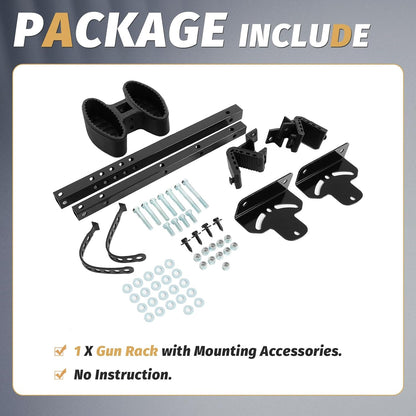 Gun Rack Compatible with Polaris Ranger RZR General Can-Am Defender Pioneer Maverick Kawasaki Mule Teryx Kubota Golf Cart Gun Vertical Floor Mount Truck UTV Gun Holder LYMM-132