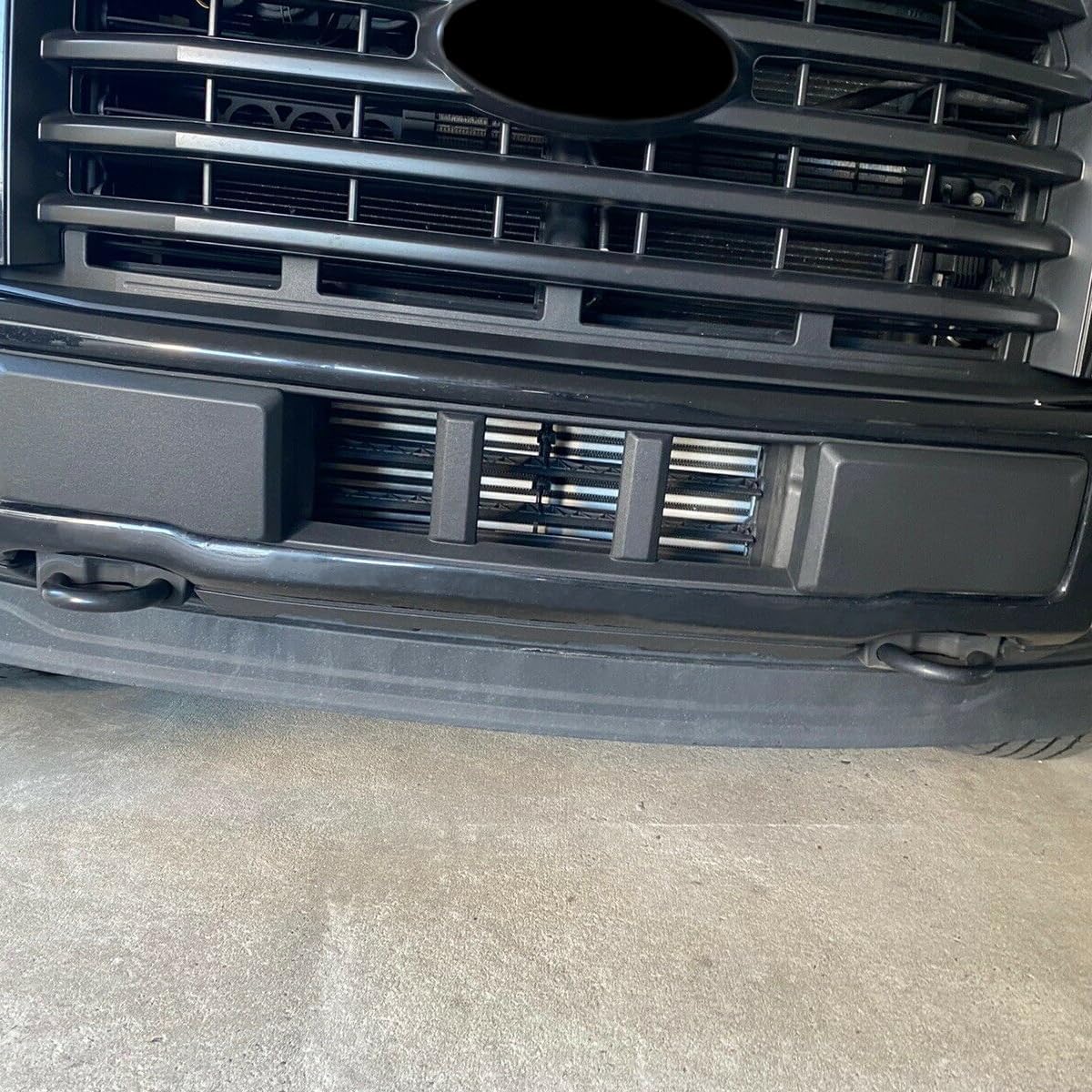 Front Bumper Valance Compatible with 2015 2016 2017 Ford F150 F-150 Replacement for FO1095267C, FO1095267, FL3Z17626AA Air Dam Deflector Lower Valance Black LYAP-X1443