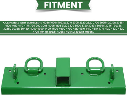 Tractor Grab Hooks 4.96 Inches W × 21.93 Inches L Compact Tractor Bolt on Grab Hooks Compatible with John Deere John Deere 4100 4010 4110 4115 2320 2520 2720 2025r 2032r 2038r 2 Inches Receiver