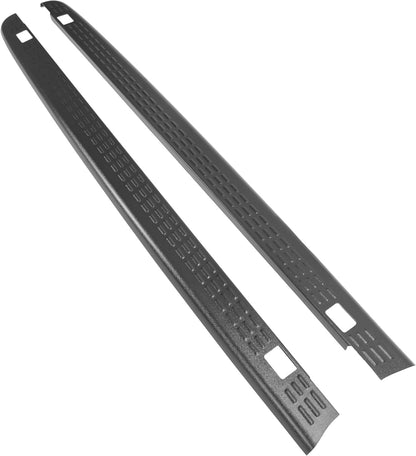 6'6inches Truck Bed Rail Caps Cover Compatible with 2007-2014 Chevy Chevrolet Silverado 1500 2500 HD 3500 HD Replacement for 72-41104 BedRail Caps with Stake Holes Black LYAP-208S