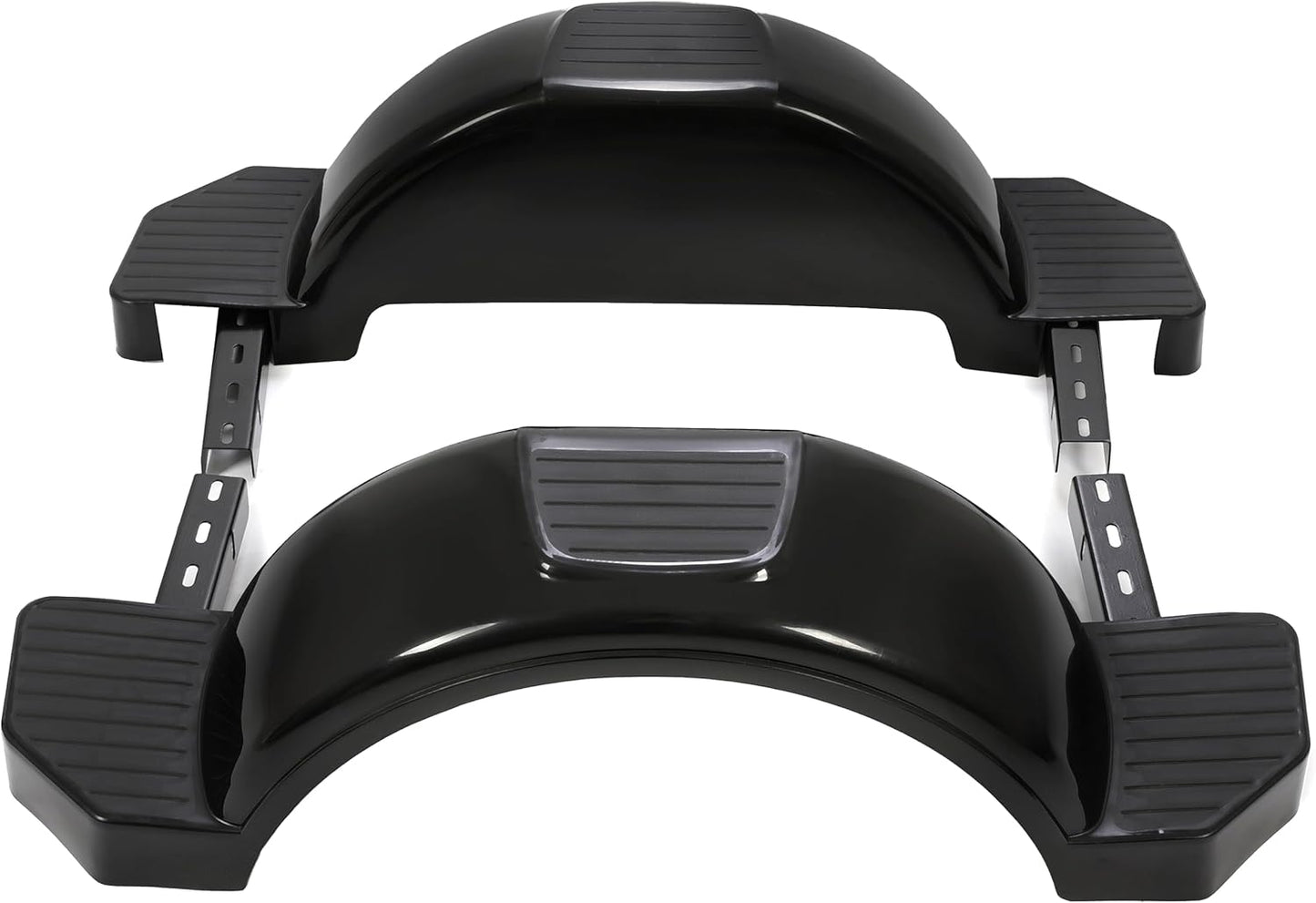 Set of 2 Single Axle Trailer Fenders 13inches Wheels Tire Skirt Boat(Black) LYAP-274S-2
