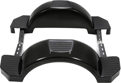 Set of 2 Single Axle Trailer Fenders 13inches Wheels Tire Skirt Boat(Black) LYAP-274S-2