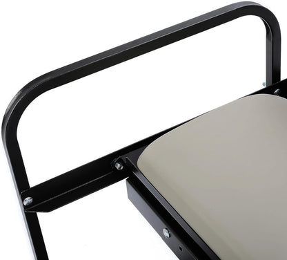 Rear Back Seat Kit Compatible with Yamaha G14 G16 G19 G22 Golf Cart Flip Folding Seat - Off-White LYMM-125S-2