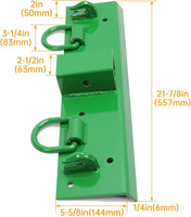 Load image into Gallery viewer, HECASA Tractor Grab Hooks 4.96inches W ?¨¢ 21.93inches L Compact Tractor Bolt on Grab Hooks Compatible with John Deere John Deere 4100 4010 4110 4115 2320 2520 2720 2025r 2032r 2038r 2inches Receiver LYJD-009
