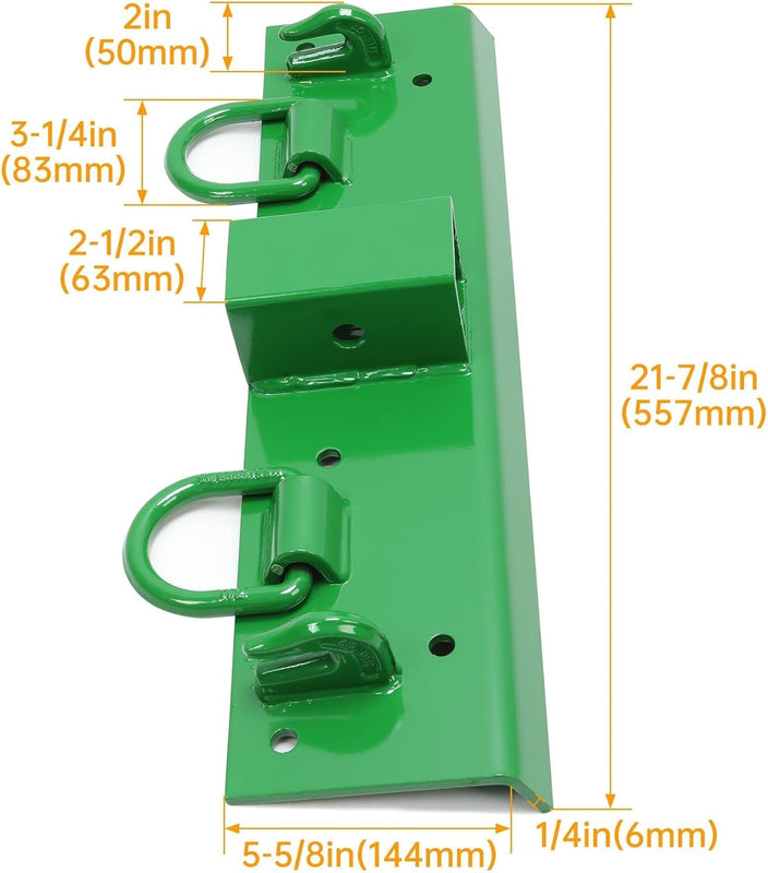 HECASA Tractor Grab Hooks 4.96inches W ?¨¢ 21.93inches L Compact Tractor Bolt on Grab Hooks Compatible with John Deere John Deere 4100 4010 4110 4115 2320 2520 2720 2025r 2032r 2038r 2inches Receiver LYJD-009