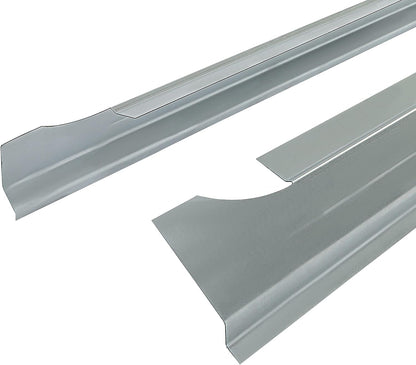 Slip-on Rocker Panels Compatible with 2009-2018 Dodge Ram 1500 2500 3500 Crew Cab 4 Door Pickup Truck Rear Doors Driver & Passenger Side LYAM-175