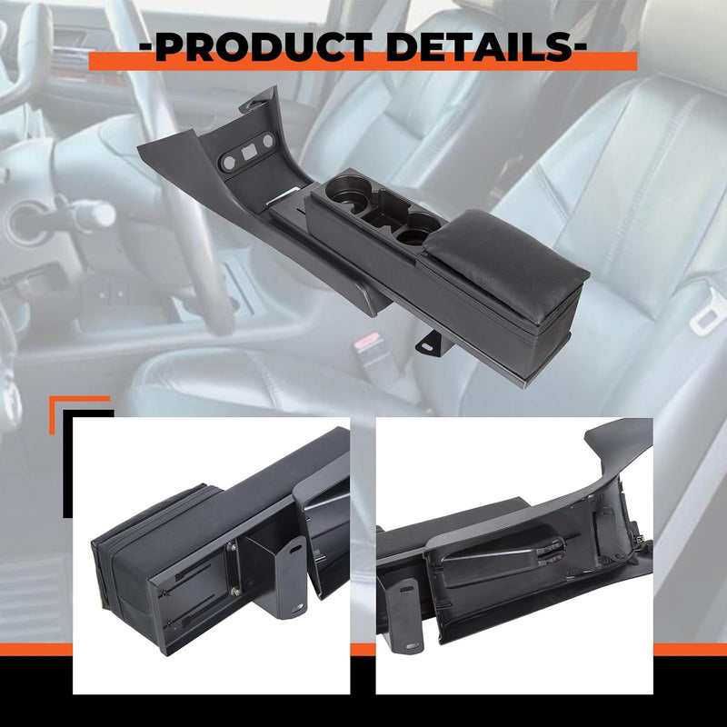 Center Console Kit Compatible with 2011-2020 Dodge Charger Police w/Mini Cup Holder Plate and Trim Set (You Will Receive Two Packages) LYAP-311-2+LYAP-311-3