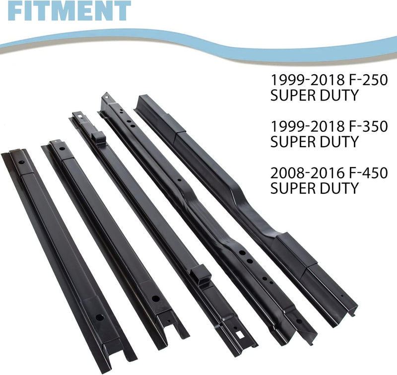 KUAFU Long Bed Crossmember Kit 8ft Compatible with 1999-2018 Ford F250 F350 2008-2016 Ford F450 Long Truck Floor Support Replacement for BC3Z9911215A/ YC3Z9911215BA LYAM-390