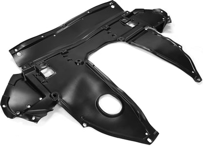 Front Engine Splash Shield Compatible with 2016-2023 Nissan Maxima 3.5L 2016-2018 Nissan Altima 2.5L 3.5L Replacement for NI1228164 75890-9HS0A Plastic Black LYAP-765S
