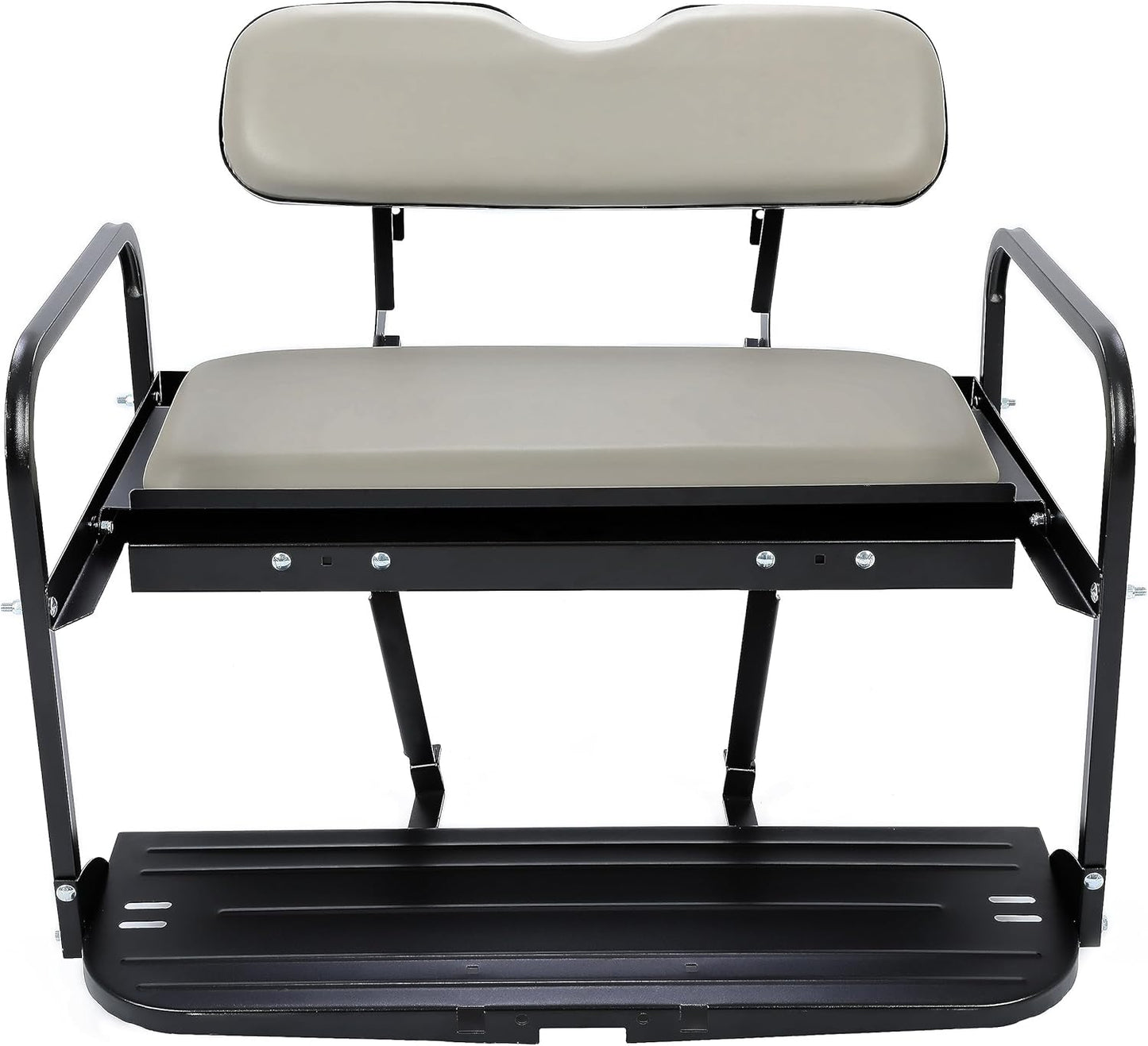 Rear Back Seat Kit Compatible with Yamaha G14 G16 G19 G22 Golf Cart Flip Folding Seat - Off-White LYMM-125S-2
