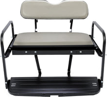 Rear Back Seat Kit Compatible with Yamaha G14 G16 G19 G22 Golf Cart Flip Folding Seat - Off-White LYMM-125S-2