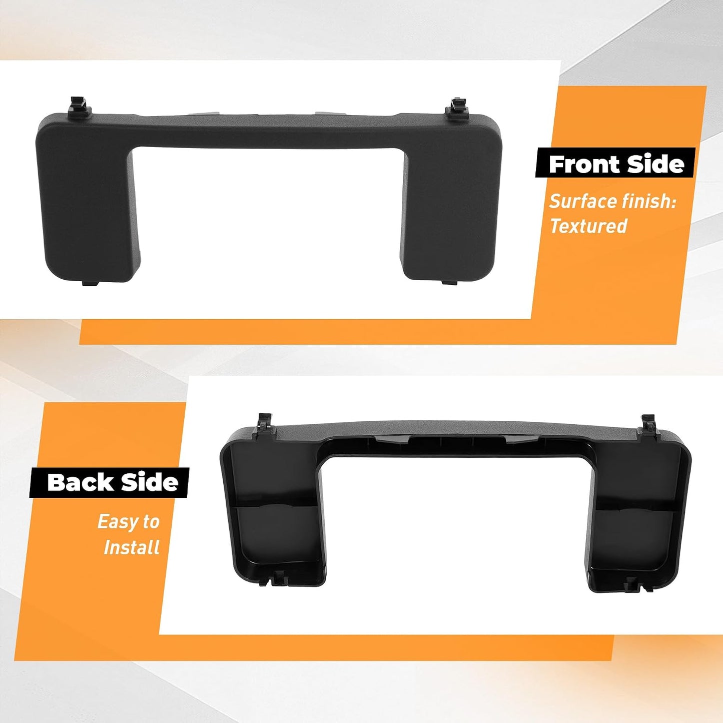 Front Bumper Tow Hook Bolt Cover Cap Compatible with 2017-2022 Ford F250 F350 F450 F550 Super Duty Replace for FO1037107 HC3B 17F751-AC, HC3B 17F751-AD, HC3Z17A900D, HC3Z 17A900-B 2PCS