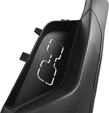 Front Bumper Lower Valance Compatible with 2016-2019 Chevrolet Chevy Silverado 1500 LD Replacement for 84029773, GM1015134C W/Tow Hooks Holes Air Dam Deflector PP Plastic Black LYAP-644S-1