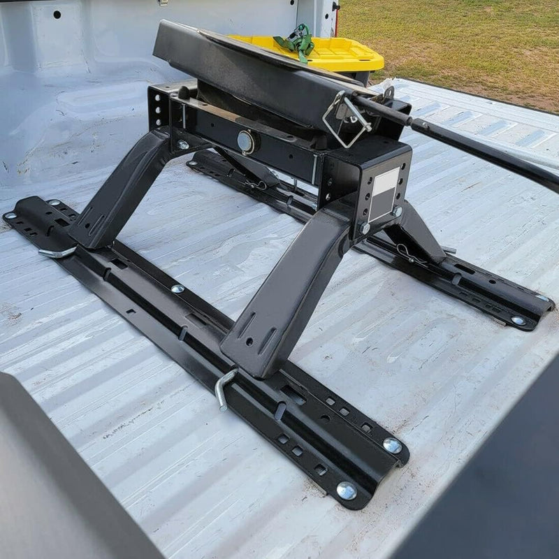 Fifth 5th Wheel Trailer Hitch Mount Rails and Brackets W/Installation Kits for Full-Size Trucks LYAM-317-2T
