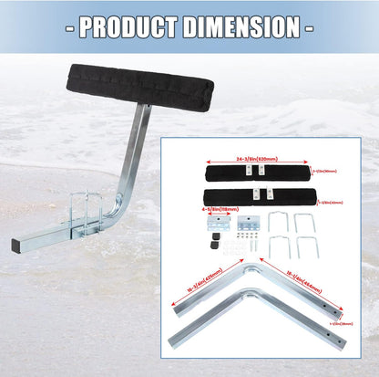 KUAFU Carpeted Boat Trailer Guide 2' Bunk Board Guide On Board Solid & Easy Operation LYOM-054
