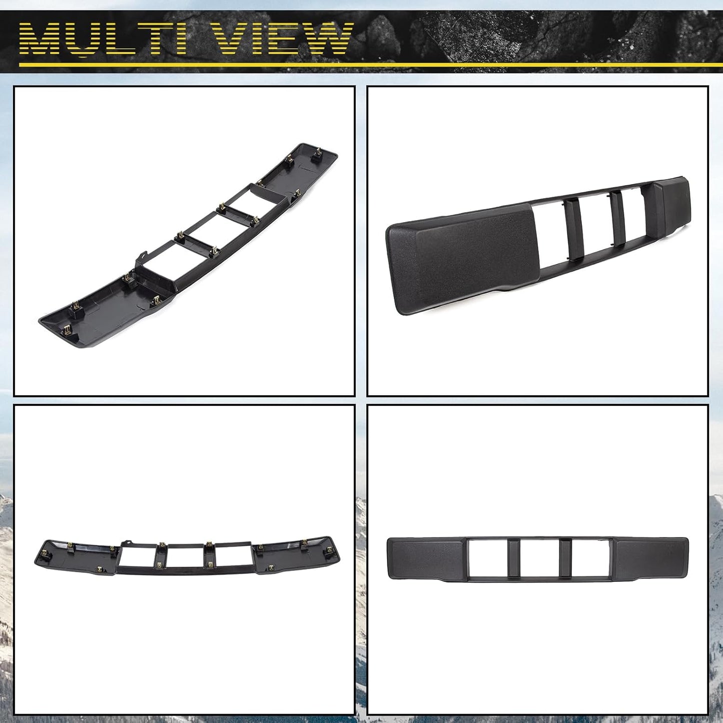 Front Bumper Lower Grille Trim Panel Black For 2015 2016 2017 Ford F-150 F150 LYAP-182-1