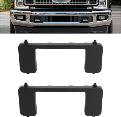 Front Bumper Tow Hook Bolt Cover Cap Compatible with 2017-2022 Ford F250 F350 F450 F550 Super Duty Replace for FO1037107 HC3B 17F751-AC, HC3B 17F751-AD, HC3Z17A900D, HC3Z 17A900-B 2PCS