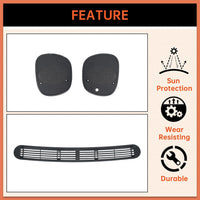 Load image into Gallery viewer, Dash Defrost Vent Cover&amp; Speaker Grill Set Compatible with 1998-2005 Chevy Chevrolet S10 GMC Jimmy Sonoma Oldsmobile Bravada Blazer (2 Packages) LYAP-266S-3
