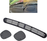 Load image into Gallery viewer, Dash Defrost Vent Cover&amp; Speaker Grill Set Compatible with 1998-2005 Chevy Chevrolet S10 GMC Jimmy Sonoma Oldsmobile Bravada Blazer (2 Packages) LYAP-266S-3
