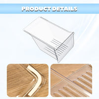 Load image into Gallery viewer, HECASA 240343803 AP2115895 240343801 Crisper Pan (Bottom) Compatible with Frigidaire Refrigerator Kenmore Crisper Bin Crisper Drawer 240343805 Replacement only LYOP-054
