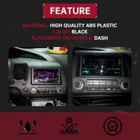 Load image into Gallery viewer, HECASA Car Radio Dashboard Kit Compatible with 2006-2011 Honda Civic Trim Bezel Panel Double 2 Din Install Dash Board Dark Gray LYAP-369
