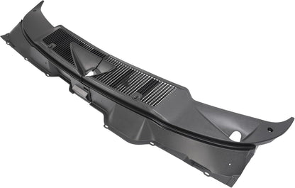 Windshield Wiper Cowl Panel Grille Compatible with 2002-2010 Dodge Ram 1500, 2500, 3500 Replacement for 55056006AG 55056006AE Front Window Insert Panel ABS Plastic LYAP-X1152