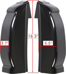 Pair Cab Corners Compatible with 1999-2007 Chevy Silverado GMC Sierra 4 Dr Crew Cab LH & RH LYAM-270-2