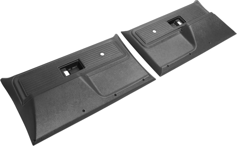 HECASA Front Door Panels Compatible with 1977-1980 Chevrolet Chevy GMC Truck Inner Trim Panel Black Pair LYAP-X1211