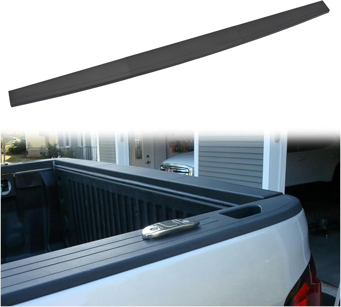 Tailgate Molding Cap Cover Trim Compatible with 2014-2019 Chevy Chevrolet Silverado GMC Sierra 1500 2500HD 3500HD Replacement for 22763062 GM1904110 Top Protector Molding (3Pcs) LYAP-204S