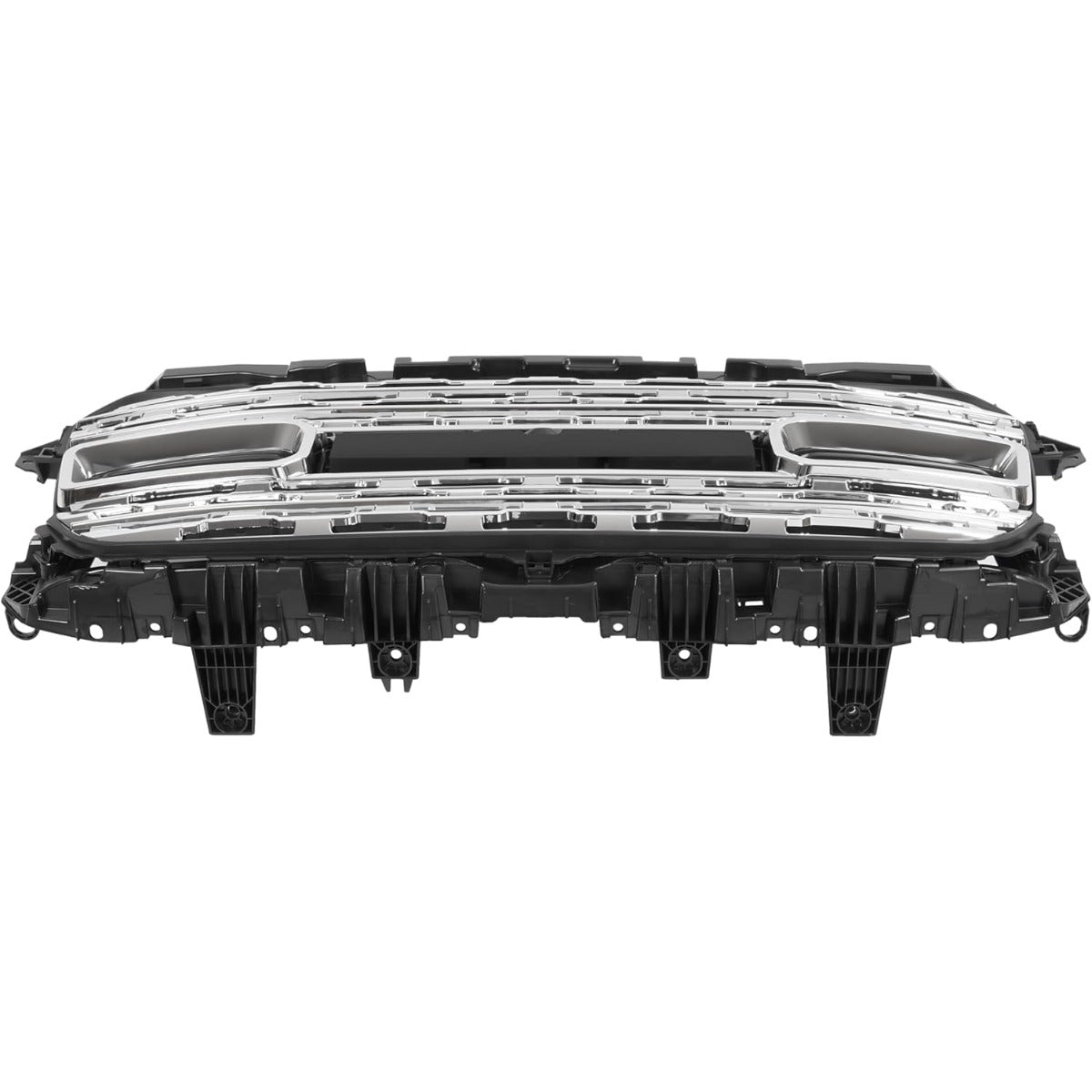 Front Grill Compatible with 2020-2024 Dodge Ram 2500/3500 Front Bumper Grille Plastic (ABS) Chrome+Painted Silvery+Black Replacement for 68516019AA