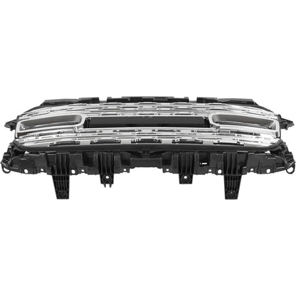 Front Grill Compatible with 2020-2024 Dodge Ram 2500/3500 Front Bumper Grille Plastic (ABS) Chrome+Painted Silvery+Black Replacement for 68516019AA
